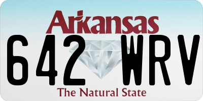 AR license plate 642WRV