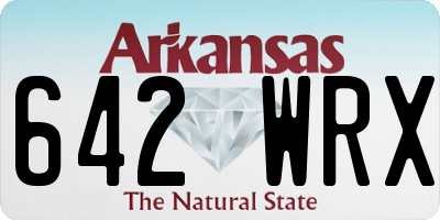 AR license plate 642WRX
