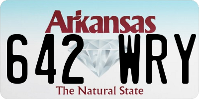 AR license plate 642WRY