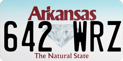 AR license plate 642WRZ