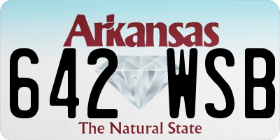 AR license plate 642WSB