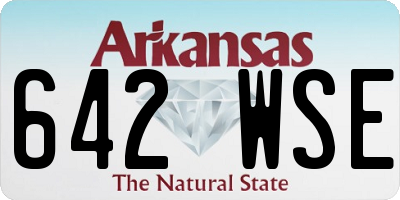 AR license plate 642WSE