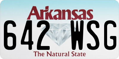 AR license plate 642WSG