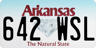 AR license plate 642WSL