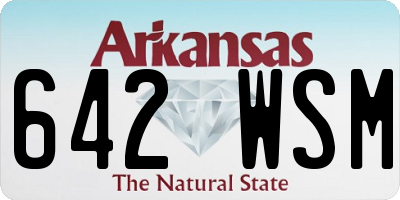 AR license plate 642WSM