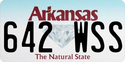 AR license plate 642WSS