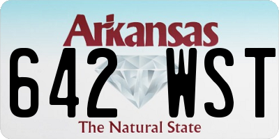 AR license plate 642WST