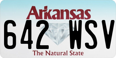 AR license plate 642WSV