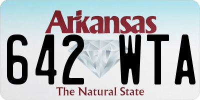 AR license plate 642WTA