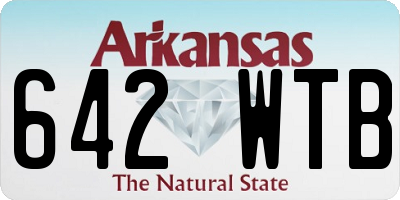 AR license plate 642WTB