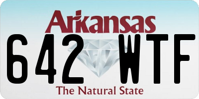 AR license plate 642WTF