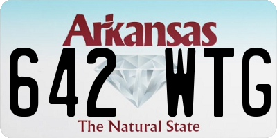 AR license plate 642WTG