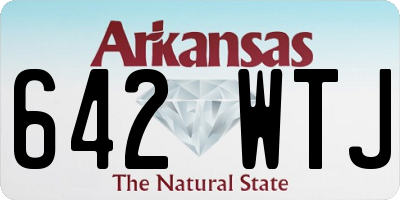 AR license plate 642WTJ