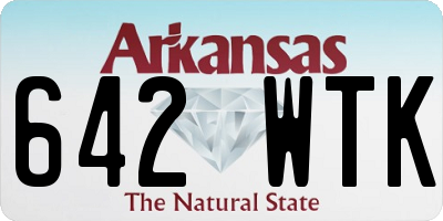 AR license plate 642WTK
