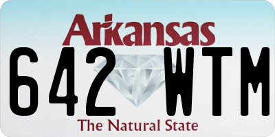 AR license plate 642WTM