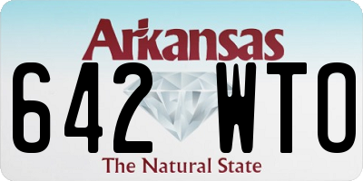 AR license plate 642WTO