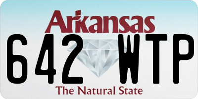 AR license plate 642WTP