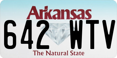 AR license plate 642WTV