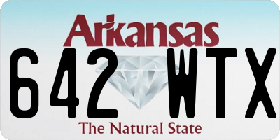 AR license plate 642WTX
