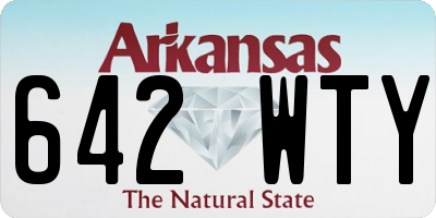 AR license plate 642WTY
