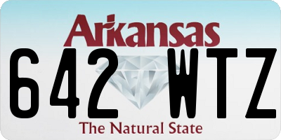 AR license plate 642WTZ
