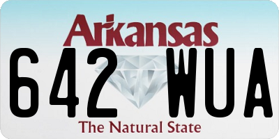AR license plate 642WUA