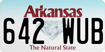 AR license plate 642WUB