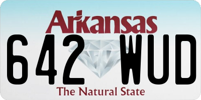 AR license plate 642WUD