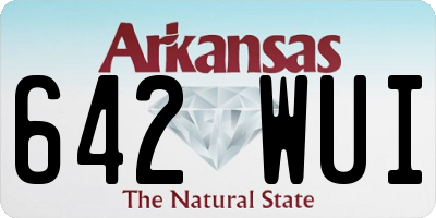 AR license plate 642WUI