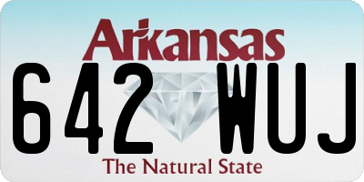 AR license plate 642WUJ