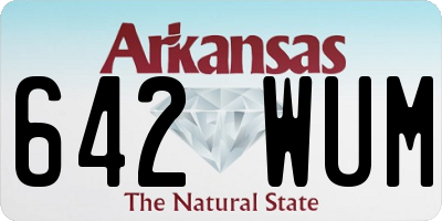 AR license plate 642WUM