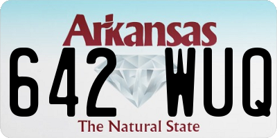 AR license plate 642WUQ
