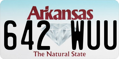 AR license plate 642WUU