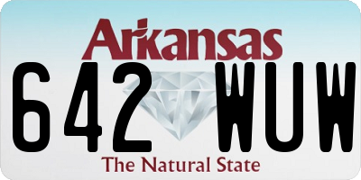 AR license plate 642WUW