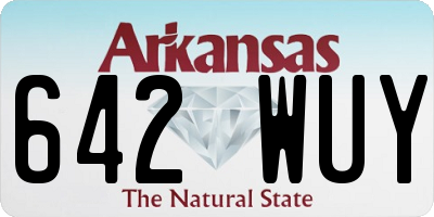 AR license plate 642WUY