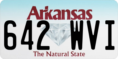 AR license plate 642WVI