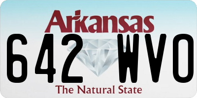 AR license plate 642WVO