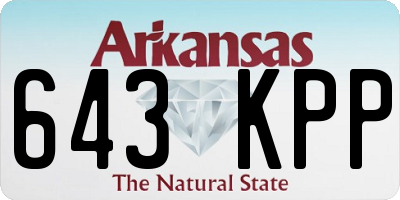 AR license plate 643KPP