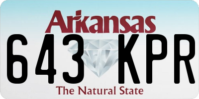 AR license plate 643KPR