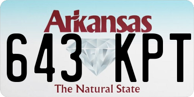 AR license plate 643KPT