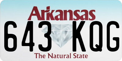 AR license plate 643KQG