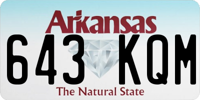 AR license plate 643KQM