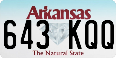 AR license plate 643KQQ