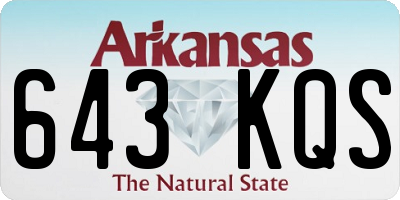 AR license plate 643KQS
