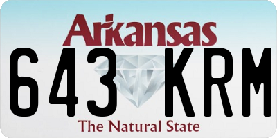 AR license plate 643KRM