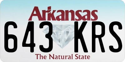 AR license plate 643KRS