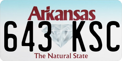 AR license plate 643KSC