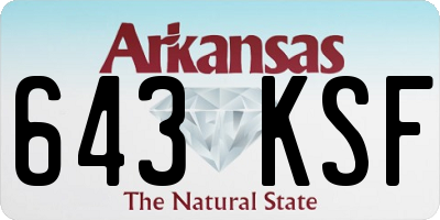 AR license plate 643KSF