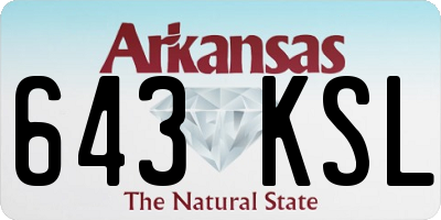 AR license plate 643KSL
