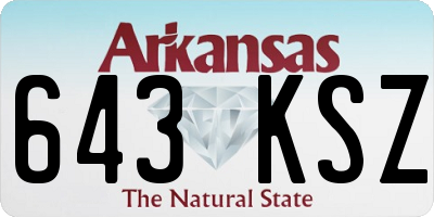 AR license plate 643KSZ